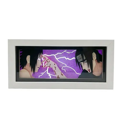 Світильник нічник 3D Наруто Ітачі та Саске Naruto Itachi and Sasuke 20 см NL3D N IS - фото 1