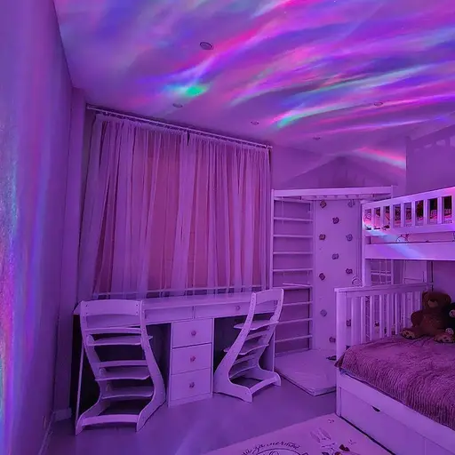 Нічник проектор "Яйце Дракона" зоряне небо світильник галактика голубий - фото 7