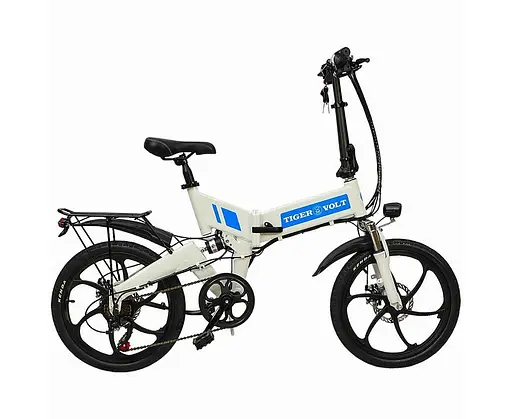 Електровелосипед ZM TigerVolt 20 з колесами 20" білий - фото 5