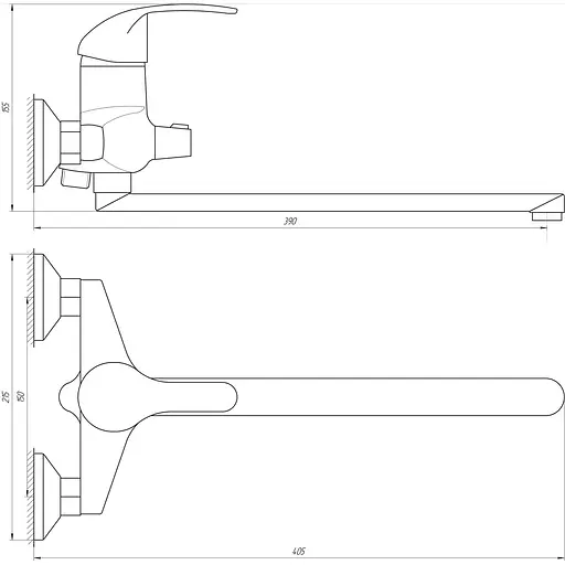 Змішувач для ванни DOMINO ACCENT DAC-208 - фото 4