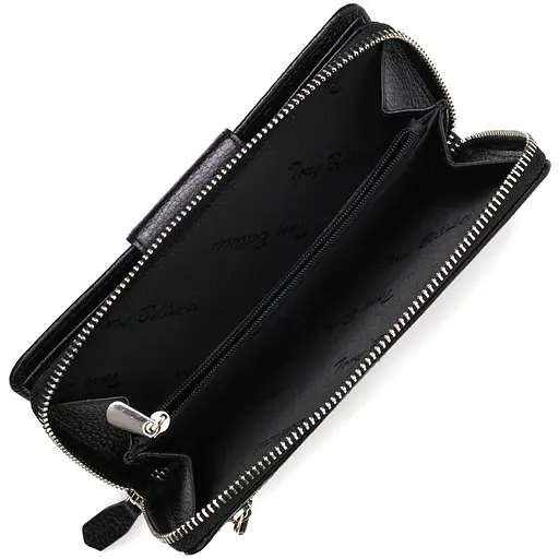 Кожаный женский кошелек Tony Bellucci 9.5х19х2 см acs0026968 - фото 6