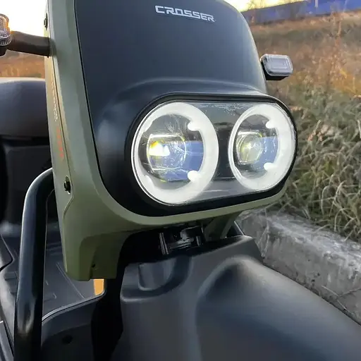 Електроскутер Двомісний Crosser CR4 (1200W, 72V/24Ah) Зелений - фото 2
