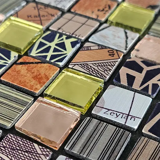 Самоклеящаяся алюминиевая плитка 300x300x3 мм Цветной квадратик SW-00001925 - фото 5