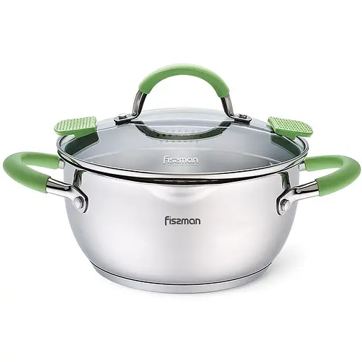 Кастрюля Fissman Charlotte со стеклянной крышкой 2 л (5500)