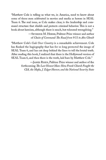 Code Over Country. The Tragedy and Corruption of SEAL Team Six - фото 3