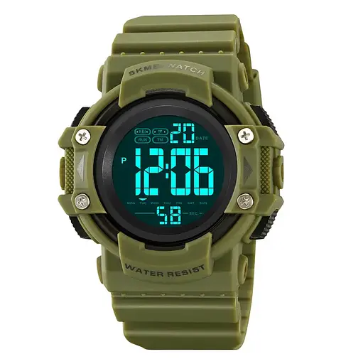 Годинник чоловічий спортивний наручний Skmei 2195 (Зелений) - фото 3