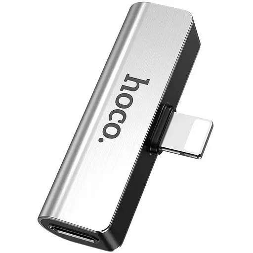 Преобразователь Hoco Lightning to 3.5 мм audio/lightning charging LS25 2A