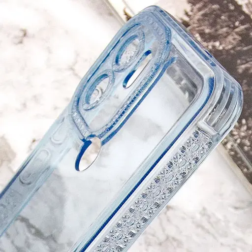 Чехол Epik TPU Starfall Clear для Xiaomi Poco C51 Голубой - фото 7