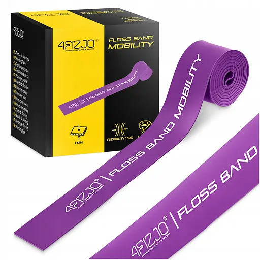 Стрічка компресійна для флосингу 4Fizjo Floss Band 207 x 5 x 0.1 см Violet (P-5905973405201) - фото 2