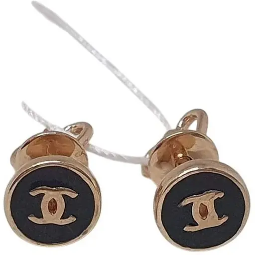 Золотые серьги-пуссеты Favoritum с эмалью. 210103