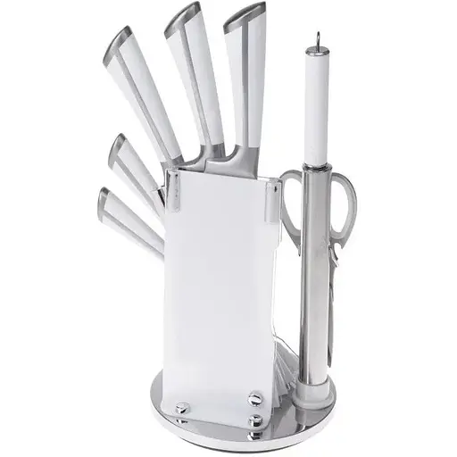 Набір ножів із підставкою 8 предметів White (NS20SETKN) - фото 2