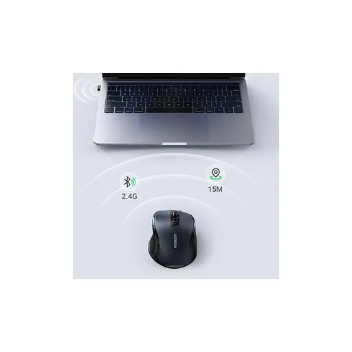 Мишка Ugreen MU006 Ergonomic Wireless Gray/Black (15063) - фото 8