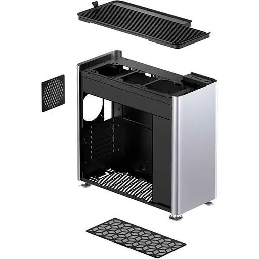 Корпус Jonsplus i400-A Aluminium Silver (i400-A Silver) (без блока питания) - фото 12