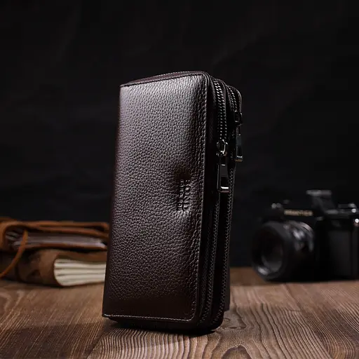 Шкіряна чоловіча сумка Bond 19,5х10х4 см sum0023562 - фото 6