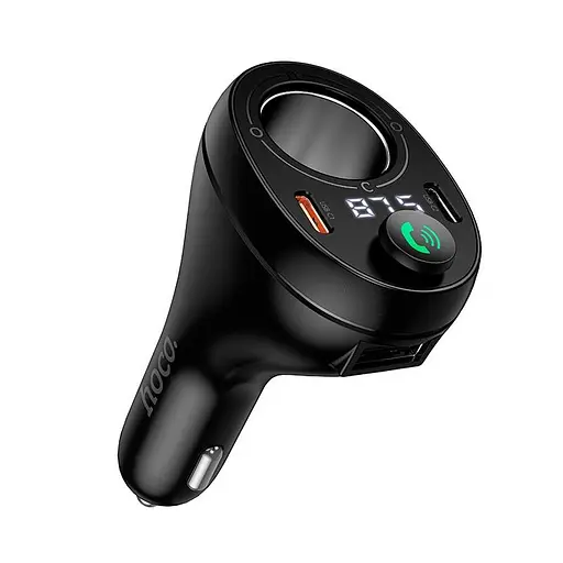Адаптер автомобильный HOCO Star cigarette lighter car BT FM transmitter E88 | - фото 1