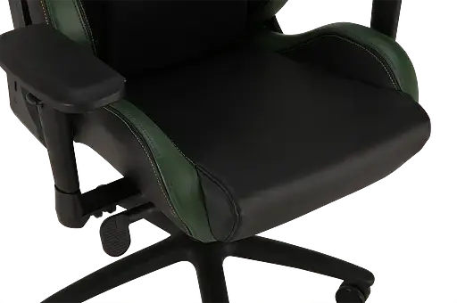 Геймерское кресло GT Racer черное с темно-зеленым (X-0715 Black/Dark Green) - фото 7