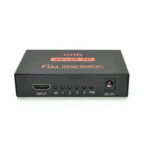 Активний HDMI сплитер Voltronic 1 => 4 порта, 1080р, 1,4 версія, DC5V/2A, Box - фото 2