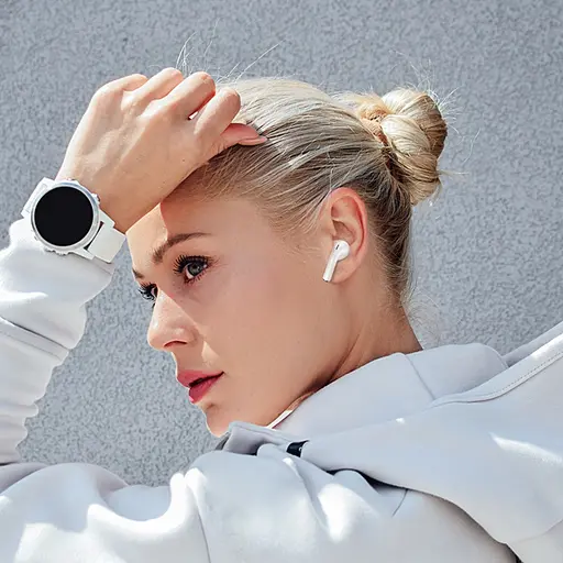 Навушники бездротові Hoco TWS EW56 Plus вакуумні білий - фото 8