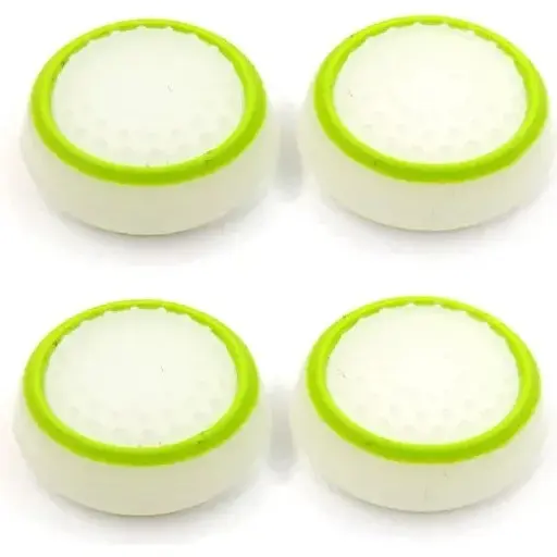 Накладки на стики Thumb Grips 4-pack для PS4-PS5-Xbox White-Green [122996] - фото 6