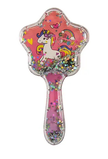 Гребінець H2054 Єдиноріг, з блискітками (6920213520543) Вид 2 - фото 1