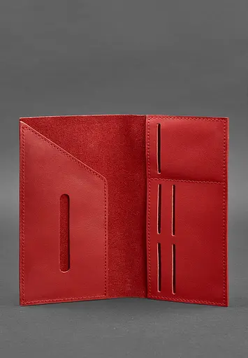 Кожаный женский тревел-кейс 3.1 Красный - фото 5