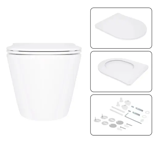 Набір Q-tap Nest 4 в 1 підвісний унітаз Swan Ultra Quiet 520x360x320 + комплект інсталяції QT16335180W48188 - фото 6