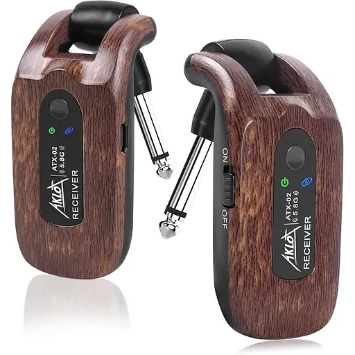 Бездротова гітарна система з передавачем і приймачем AKLOT 5,8 ГГц, вбудований літієвий акумулятор