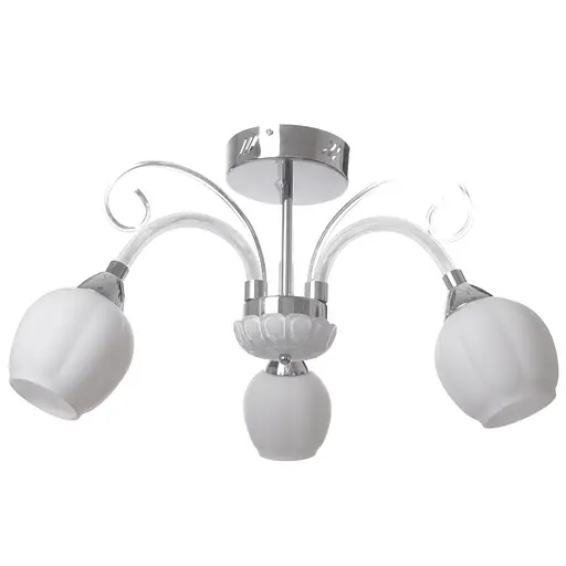 Люстра потолочная Brille в спальню E27 40W CH (LK-508C/3)