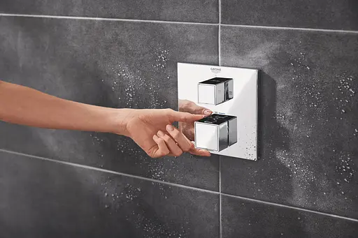 Душевая система скрытого монтажа Grohe Grohtherm Cube с Rainshower Mono 310 Cube 34868000, Хром - фото 4