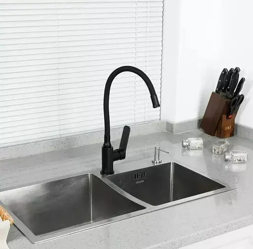 Змішувач для кухні Frap з гнучким виливом F4462 - фото 2