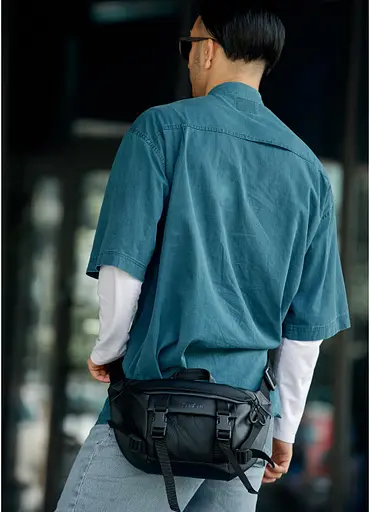 Чоловіча поясна сумка бананка Sambag 38х21 см sum0022765 - фото 10