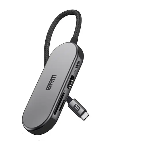 Хаб USB-C ArmorStandart Type-C to HD4K+PD+3USB+TF/SDcard Grey (ARM69366) - фото 3