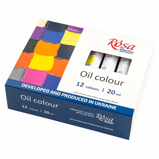 Набор масляных красок 12х20 мл блистер Rosa Studio