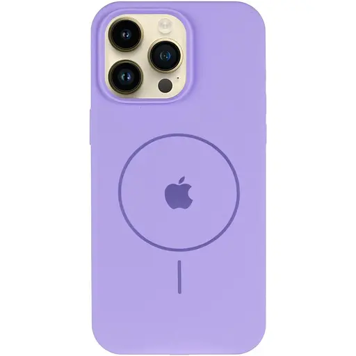 Чохол Epik Silicone Case Full Protective AA V2 with MagSafe для Apple iPhone 16 Pro 6.3 Бузковий/Dasheen - фото 3