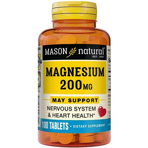 Магній Mason Natural Magnesium 200 мг 100 таблеток