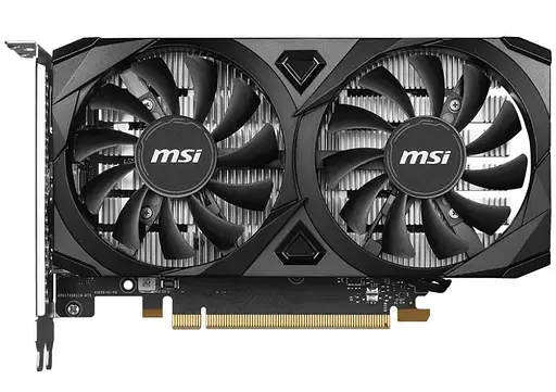 Видеокарта MSI RTX 3050 6G VENTUS 2X E OC (RTX 3050 VENTUS 2X E 6G OC) (GDDR6, 96 bit, PCI-E v4.0 x8) - фото 1