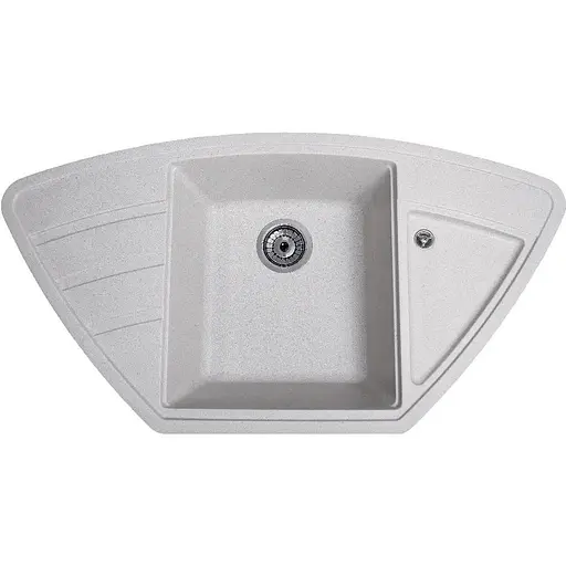 Гранітна кухонна мийка Romzha Jorum 98B Seda (601) кутова - фото 1