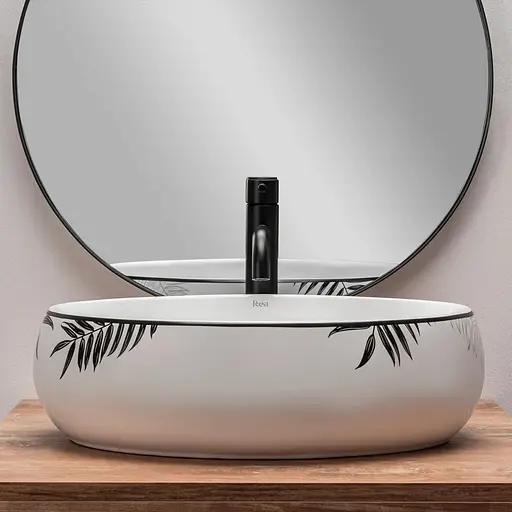 Умивальник Rea Shila накладний REA-U6655, Білий - фото 3