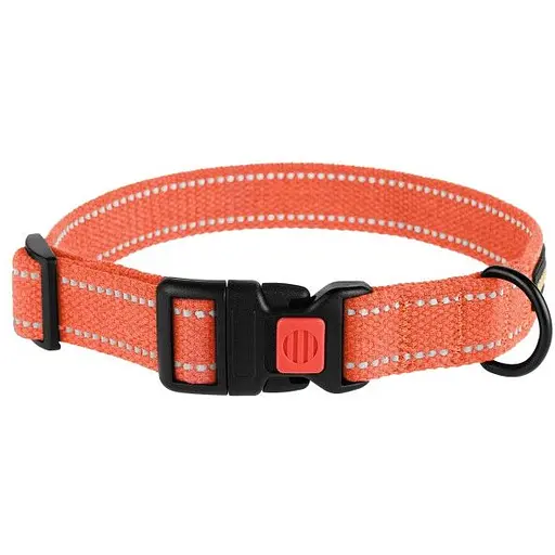 Нашийник для собак Barksi Сotton S 25-33х1.6 см помаранчевий - фото 4