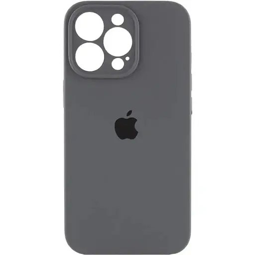 Чохол Epik Silicone Case Full Camera Protective (AA) для Apple iPhone 14 Pro Max (6.7) Сірий/Dark Gray - фото 1