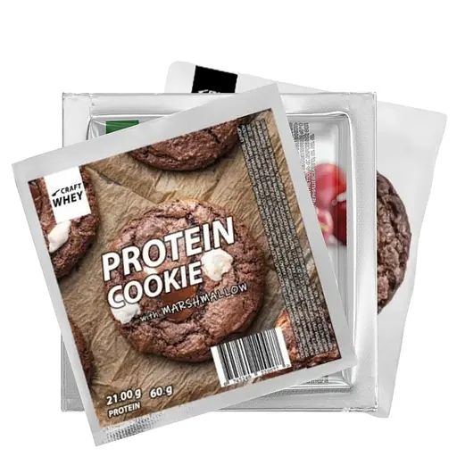 Набір печива протеїнового Craft Whey: Chocolate + Marshmallow + Cherry180 г (3 шт.  х  60 г)