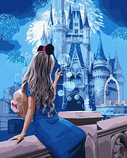 Набор для росписи по номерам В мире волшебных грез, 40x50 см, КНО2567