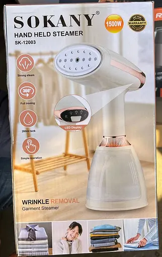Вертикальний відпарювач Sokany SK-12003 для відпарювання одягу штор міні праска 1500 Вт - фото 10