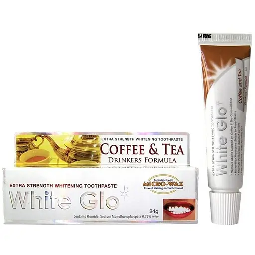 Відбілююча зубна паста White Glo для любителів кави та чаю 24 г - фото 1