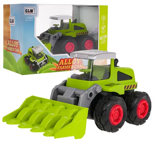 Бульдозер-погрузчик детский Ramiz 1:55 с подвижным ковшом.