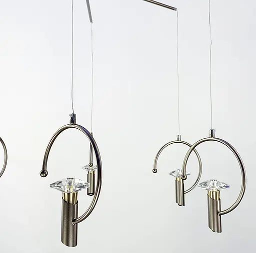 Подвесная люстра в корухе бронза на 6 ламп Line.F 5008/6 GR - фото 4