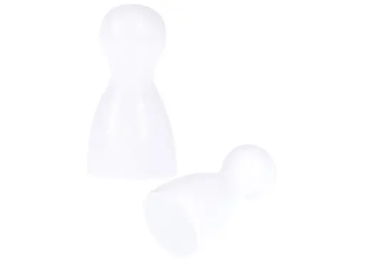 Аксесуар Фішка дерев'яна біла для настільних ігор 2.5 см поштучно (Р00904) - фото 3