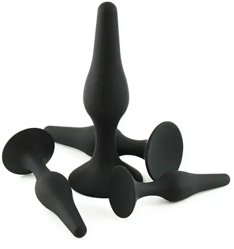 Анальна пробка I’MCUM Black Button розмір XL з медичного силікону Чорна (7970379617697) (IM-BBPlug_XL)