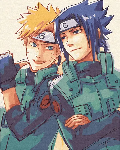 Картина за номерами. Art Craft "Наруто і Саске" 40 * 50 см 10225-AC