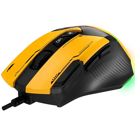 Миша GamePro GM300Y RGB USB Yellow (GM300Y) - фото 3